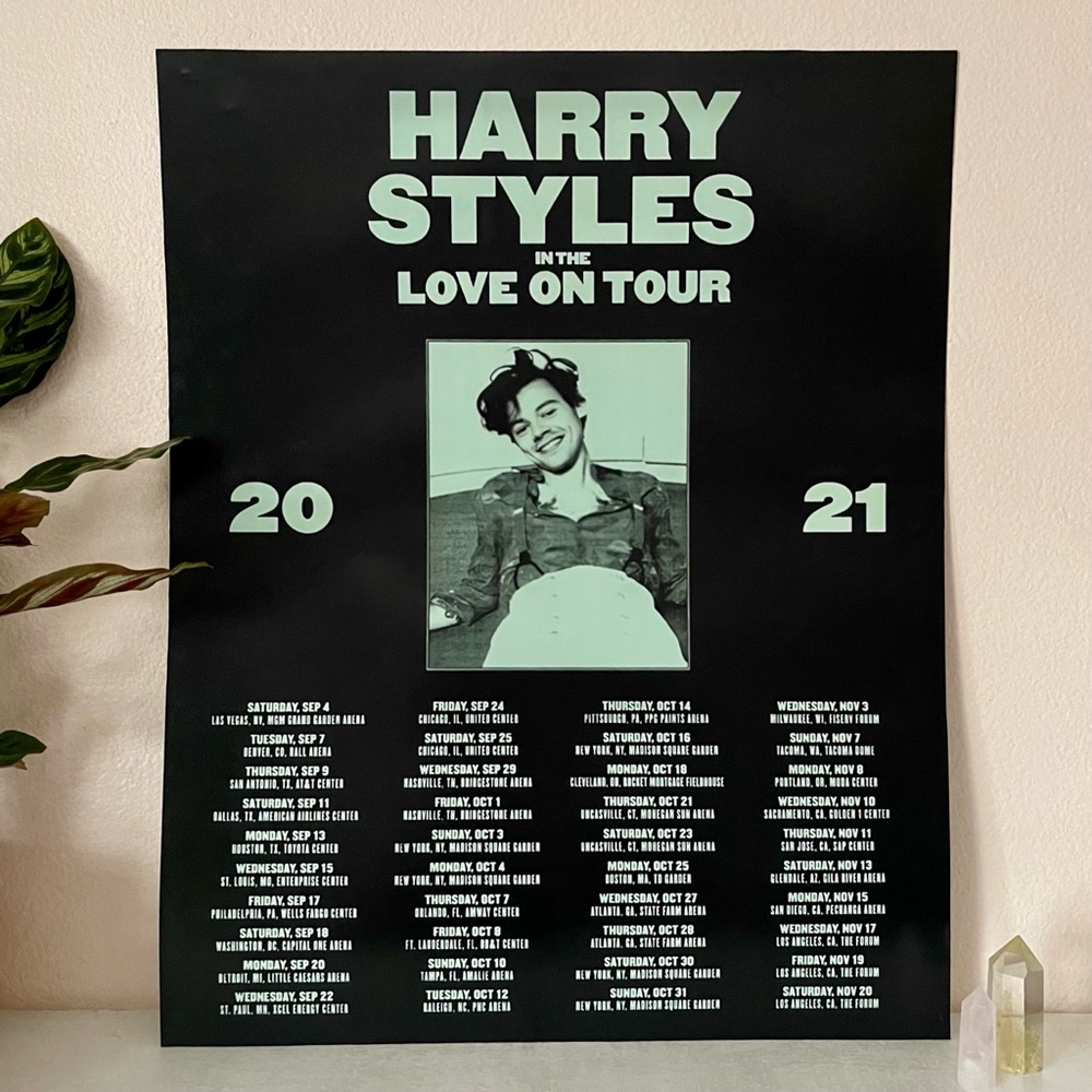 Harry Styles Love on Tour Poster